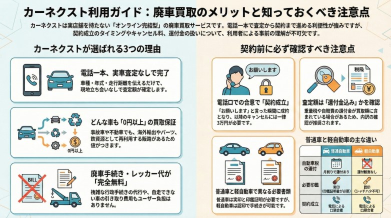 カーネクストの車買取の評判・口コミ