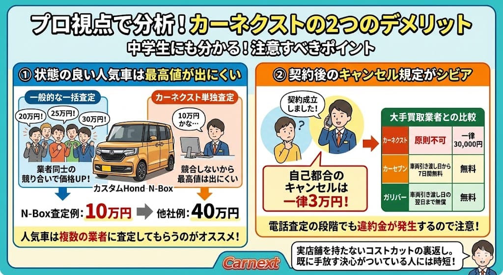 カーネクストの車買取の評判・口コミ