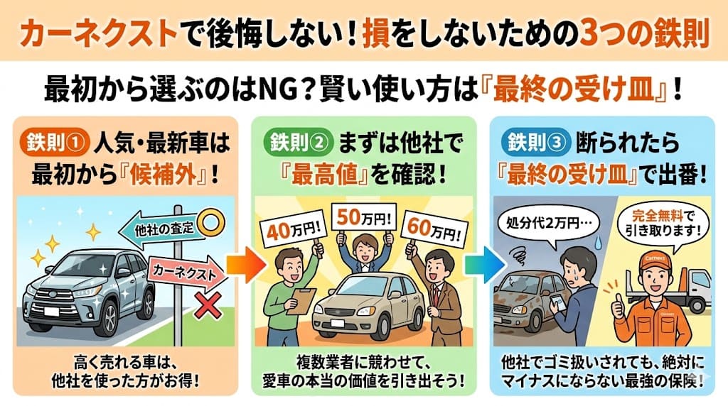 カーネクストの車買取の評判・口コミ