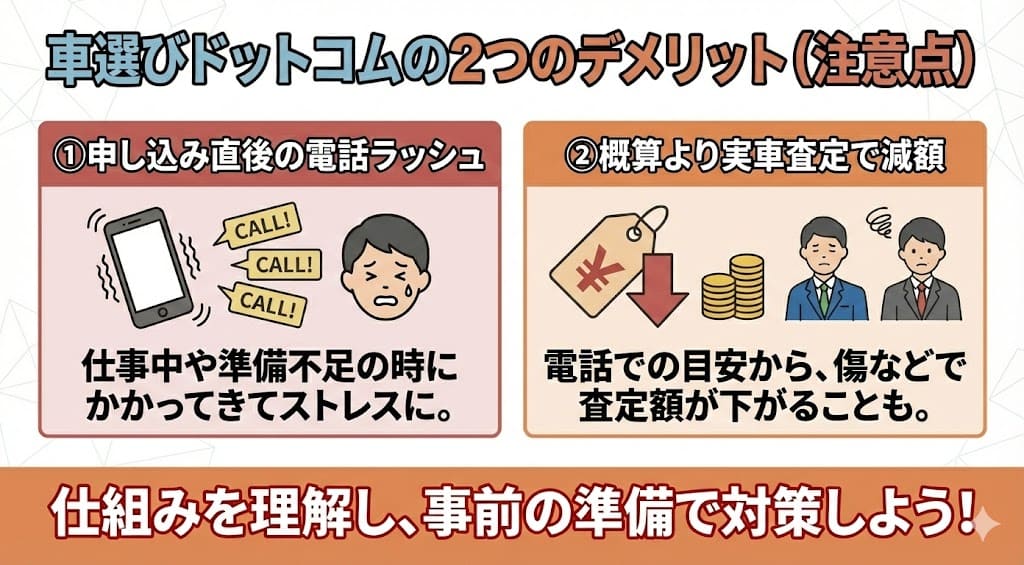 車選びドットコムの中古車買取の評判・口コミ