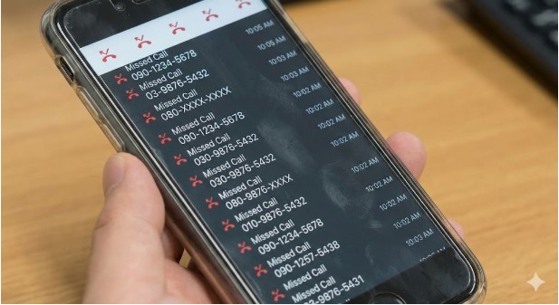 ズラッと並ぶ着信履歴