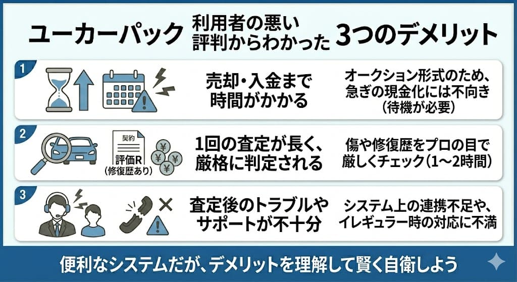 ユーカーパックの買取の評判・口コミ