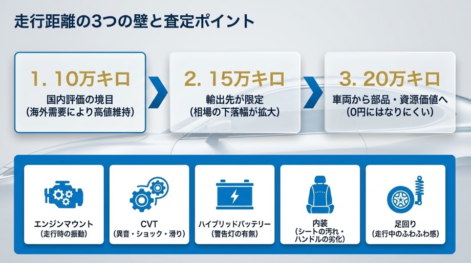 アルファードの走行距離ごとの査定価格
