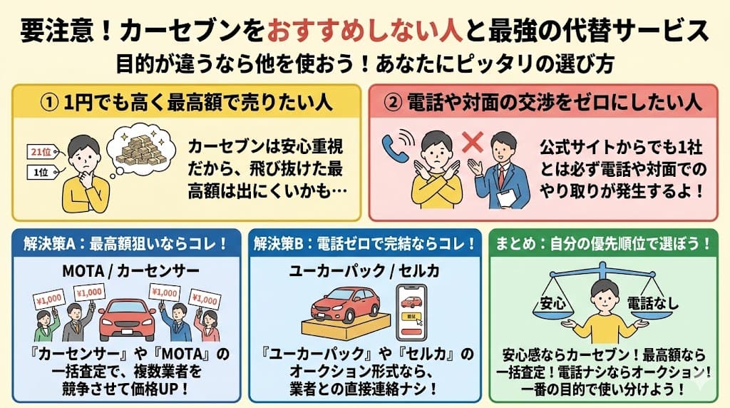 カーセブン車買取の評判・口コミ
