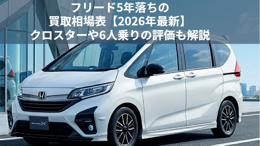 フリード5年落ちの買取価格相場アイキャッチ