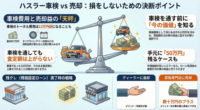 ハスラー5年・7年・10年落ちの買取価格記事今売るか乗り続けるかの判断