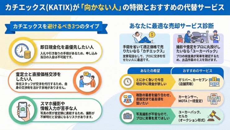 カチエックス車買取の評判・口コミ