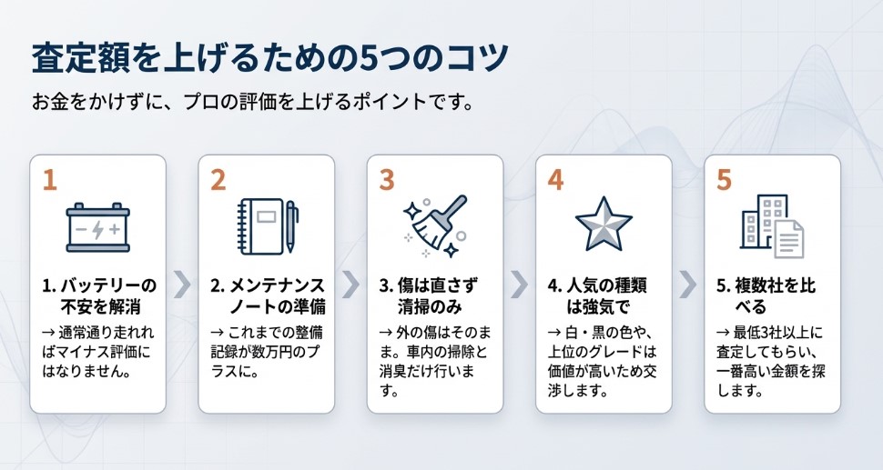 10年落ちの日産ノートの買取価格をあげるコツ