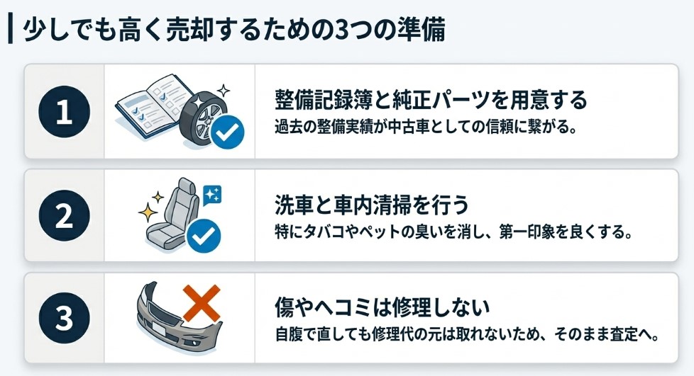 10万キロ超えのプリウスを高く売る準備