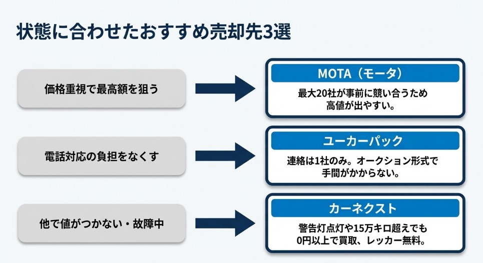 10万キロ超えのプリウスのおすすめの売却方法