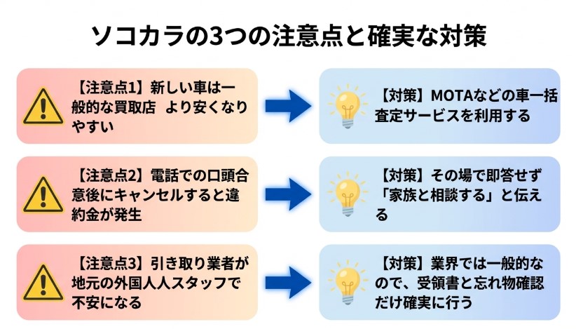 クルマ買取ソコカラの評判・口コミ