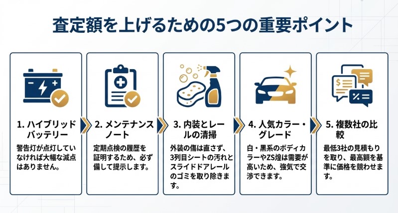 ヴォクシー10年落ちの買取をあげるコツ