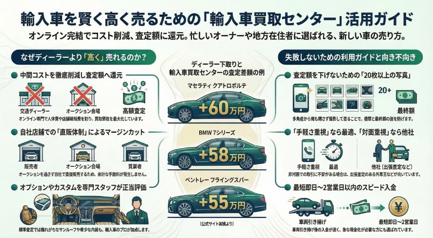 輸入車買取センターの評判・口コミ