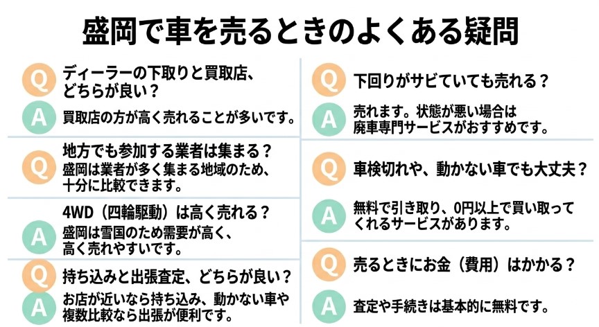 盛岡で車を売却する際のおすすめ業者15選ランキング記事