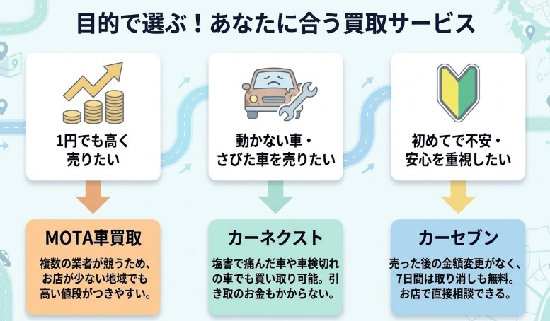 長崎県で車を売却する際のおすすめ業者15選ランキング記事