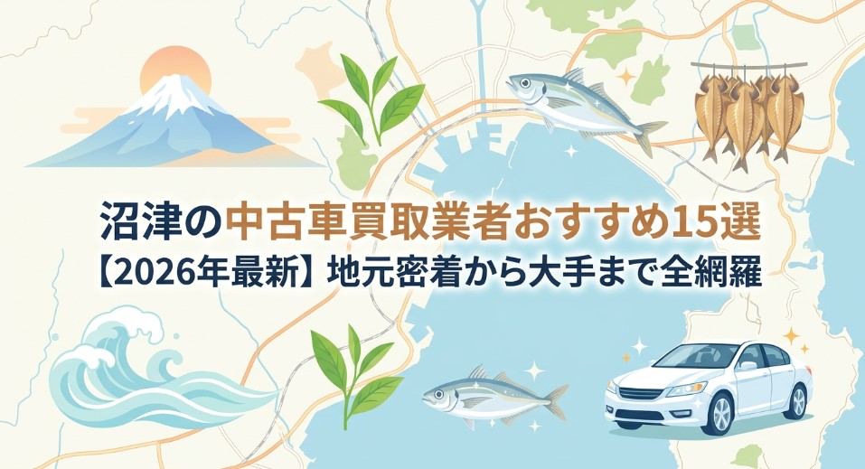 沼津で車を売却する際のおすすめ業者15選ランキング記事