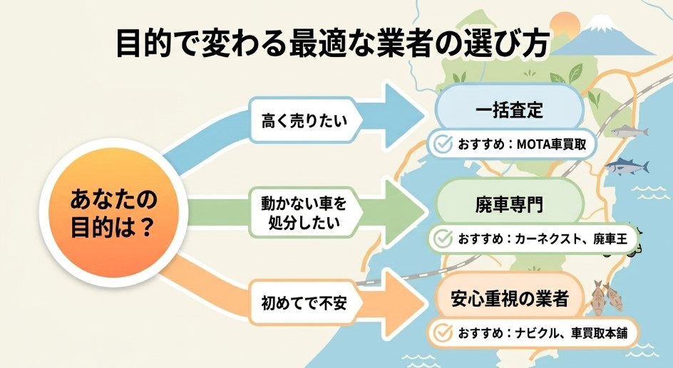 沼津で車を売却する際のおすすめ業者15選ランキング記事