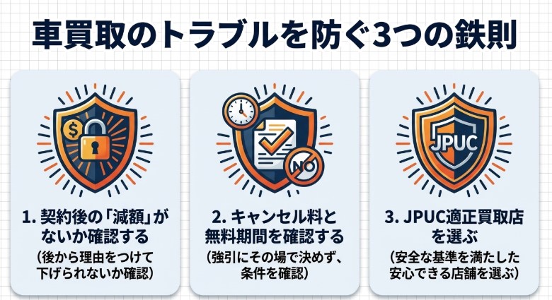 大阪の中古車買取オススメ業者記事トラブルを防ぐ鉄則