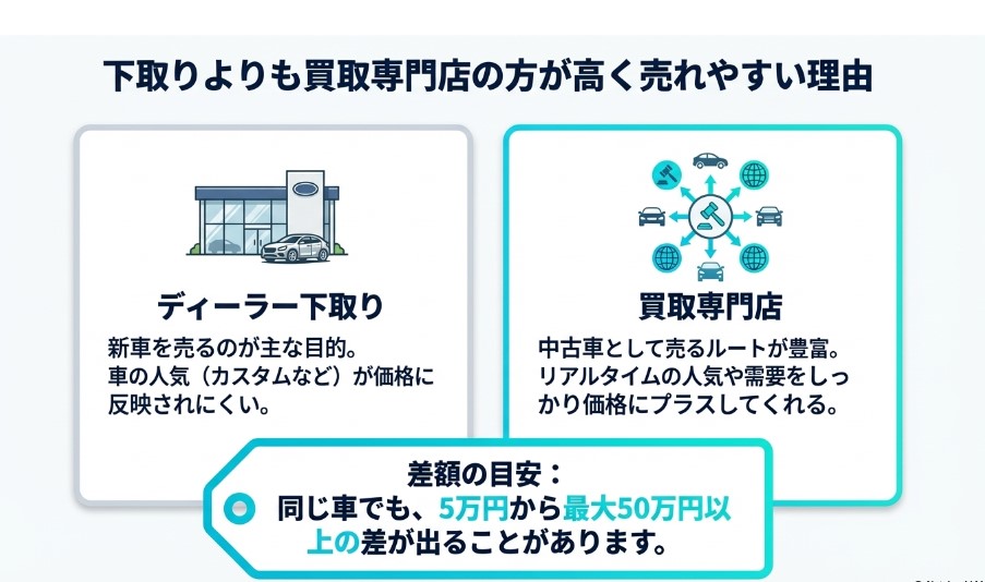 5年・7年・10年落ちのスペーシアの買取価格相場記事ディーラー下取りが安い理由