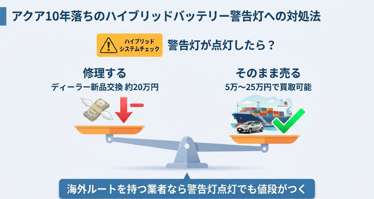 アクアの5年・7年・13年落ち買取相場と比較についての解説画像