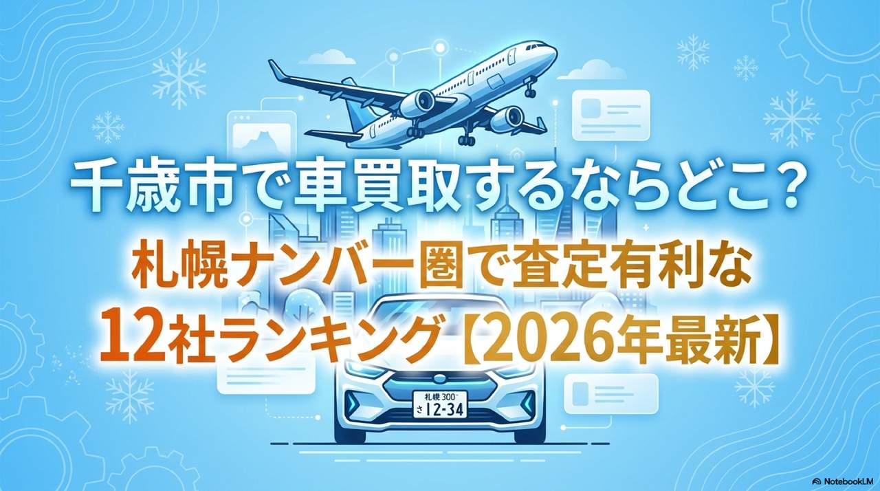 千歳市で車買取するならどこ？札幌ナンバー圏で査定有利な12社ランキング【2026年最新】のアイキャッチ画像