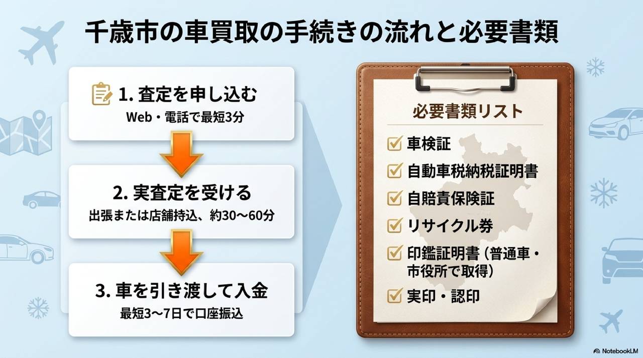 売却の流れと必要書類についての解説画像