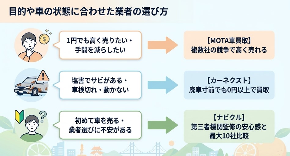 愛媛で車を売却する際のおすすめ業者15選ランキング記事