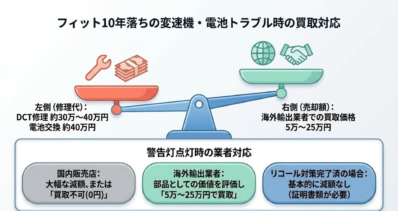 10年落ち(2016年式)フィットの買取価格相場まとめについての解説画像