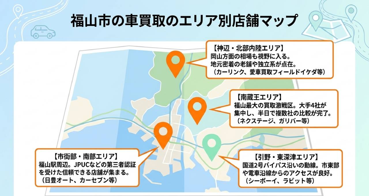 福山市の車買取おすすめ業者ランキング15選についての解説画像