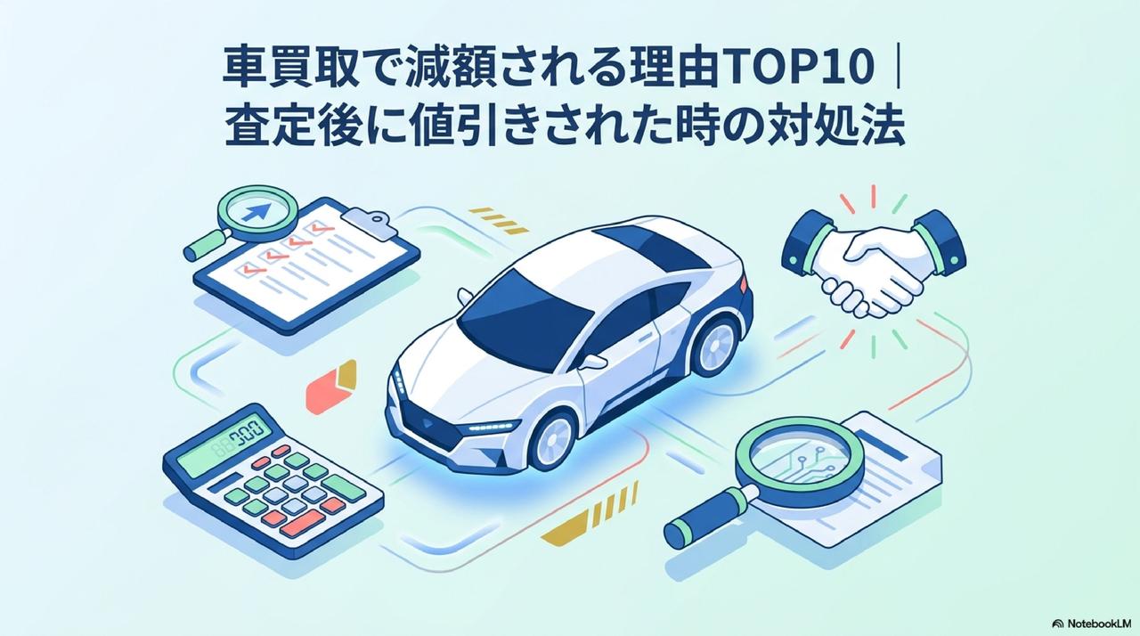 車買取で減額される理由TOP10|査定後に値引きされた時の対処法のアイキャッチ画像
