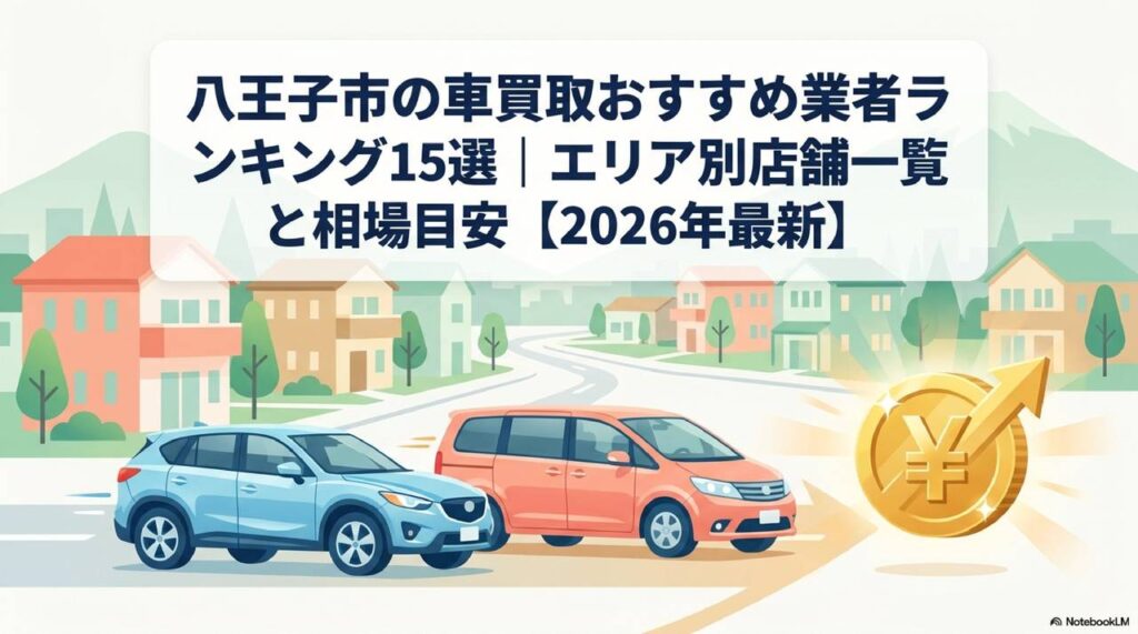 八王子市の車買取おすすめ業者ランキング15選｜エリア別店舗一覧と相場目安【2026年最新】のアイキャッチ画像