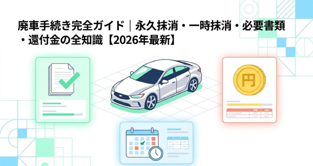 廃車手続き記事 DRAFTのアイキャッチ画像