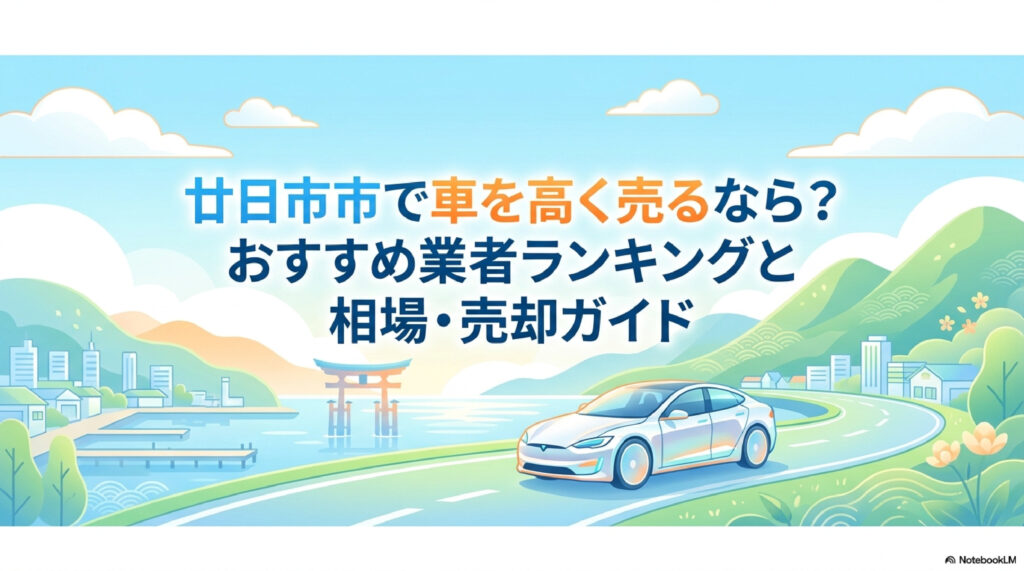廿日市市で車を高く売るならどこ？買取おすすめ13選と相場ガイド【2026年最新】のアイキャッチ画像