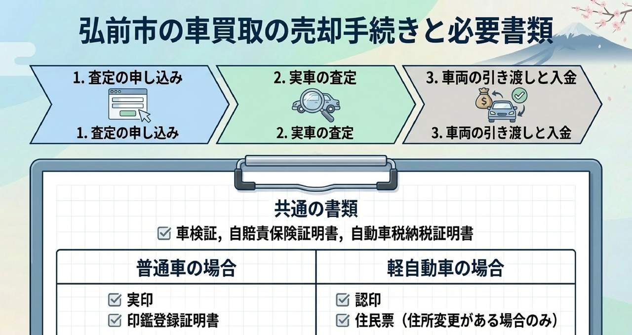 目的別に選ぶ弘前市の車買取サービスについての解説画像