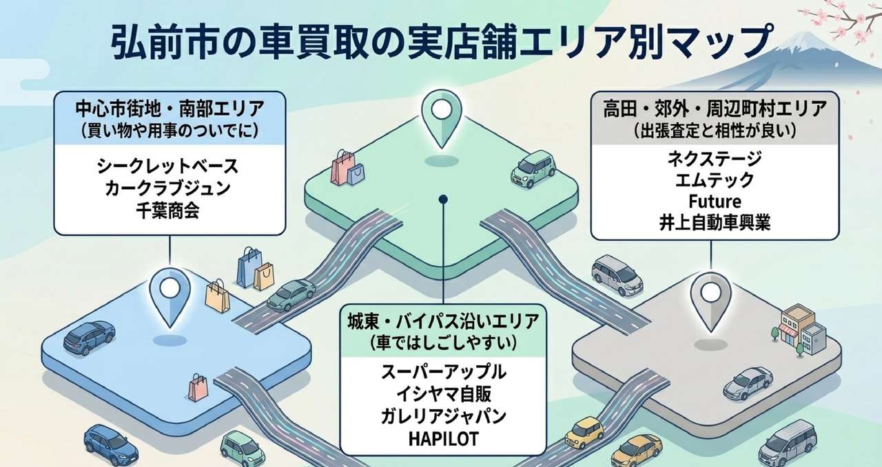 弘前市の車買取おすすめ業者ランキング15選についての解説画像