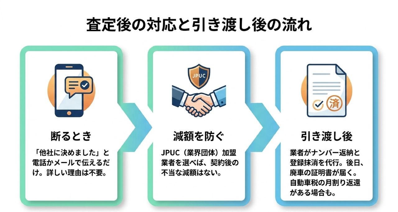 査定前に知っておくと得をすることについての解説画像