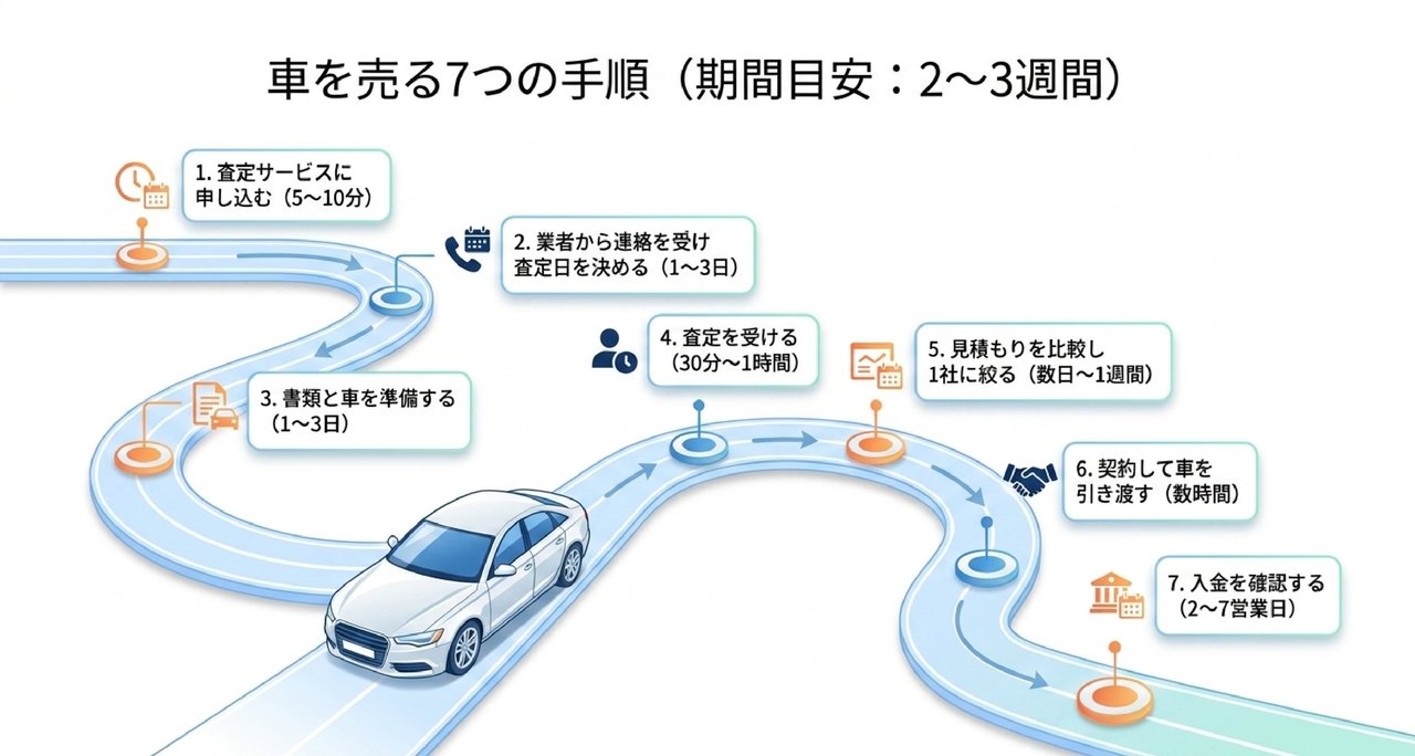 車を売る前に決めることについての解説画像