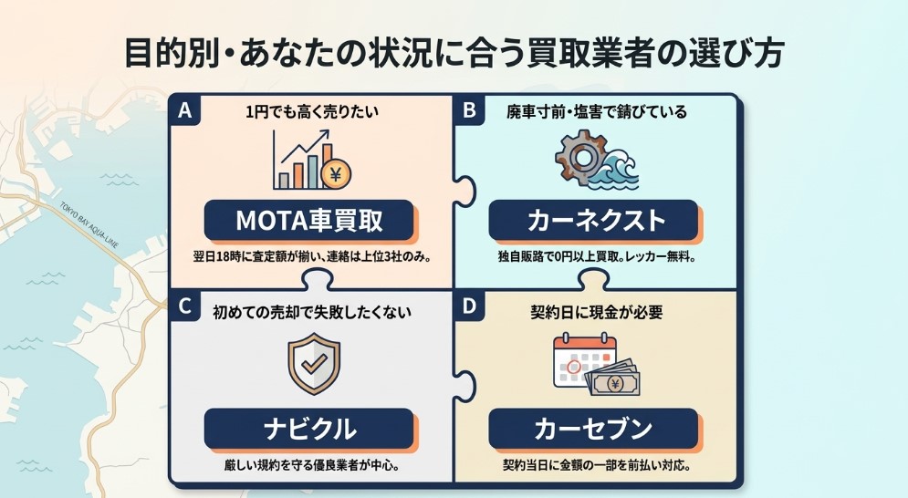 木更津で車を売却する際のおすすめ業者15選ランキング記事