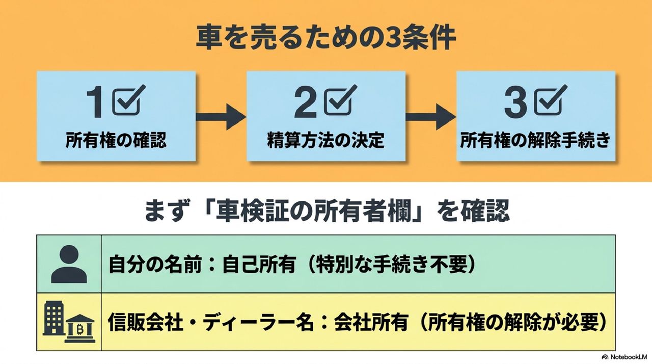 ローン返済中でも車は売れるについての解説画像