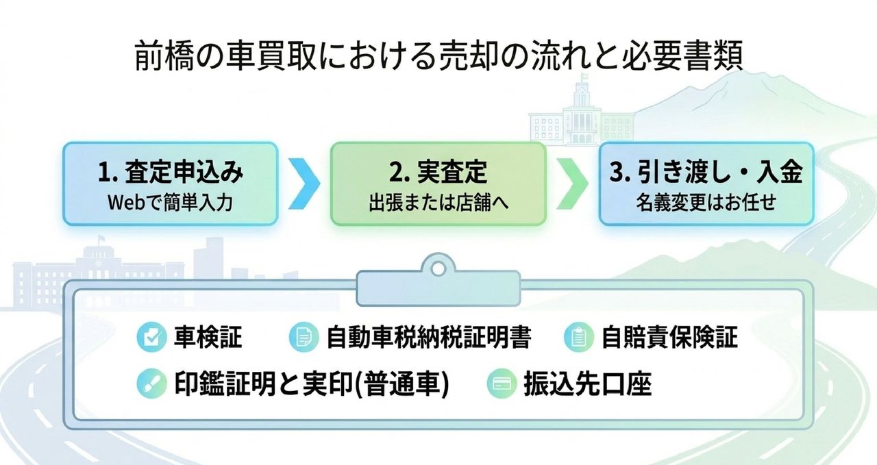 目的別に選ぶ前橋の車買取サービスについての解説画像