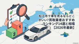 松江市で車を売るならどこがいい？買取業者おすすめランキング14選と相場【2026年最新】のアイキャッチ画像