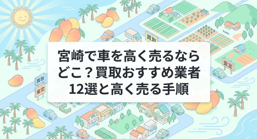 宮崎で車を売却する際のおすすめ業者15選ランキング記事