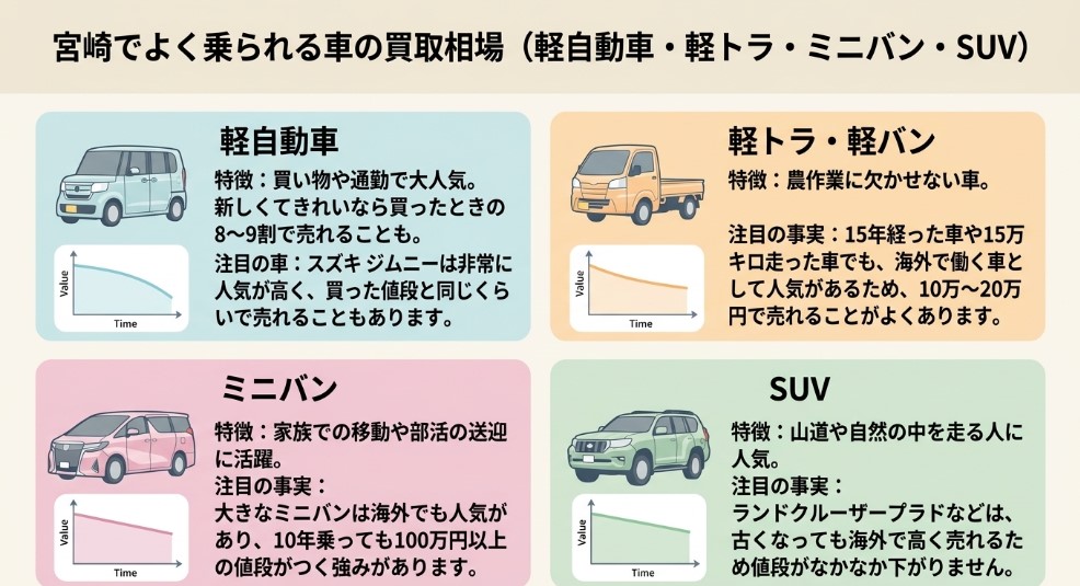 宮崎で車を売却する際のおすすめ業者15選ランキング記事