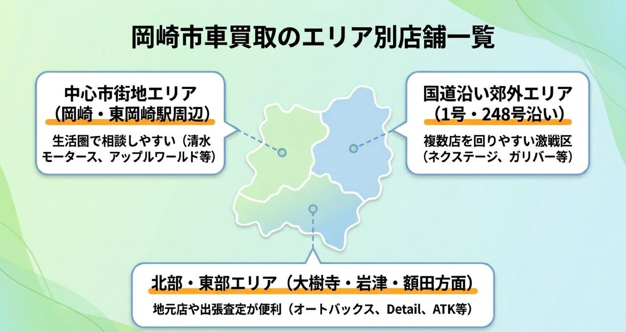 岡崎市の車買取おすすめ業者ランキング12選についての解説画像
