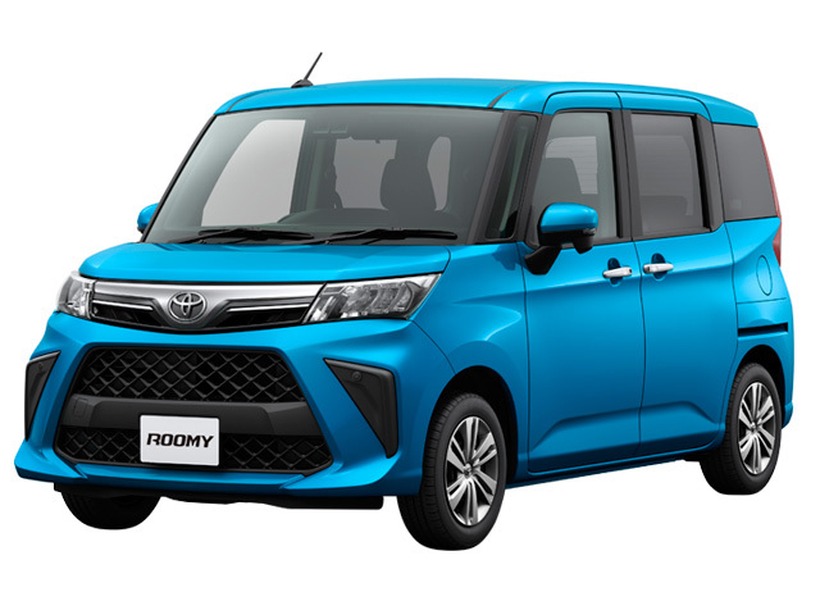 後期型ルーミー標準系Gの外装。グリルがシンプルで落ち着いた顔つき