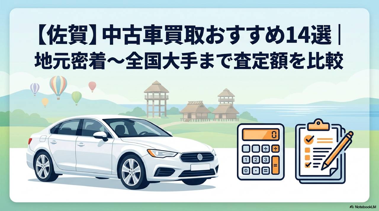 【佐賀】中古車買取おすすめ14選|地元密着〜全国大手まで査定額を比較