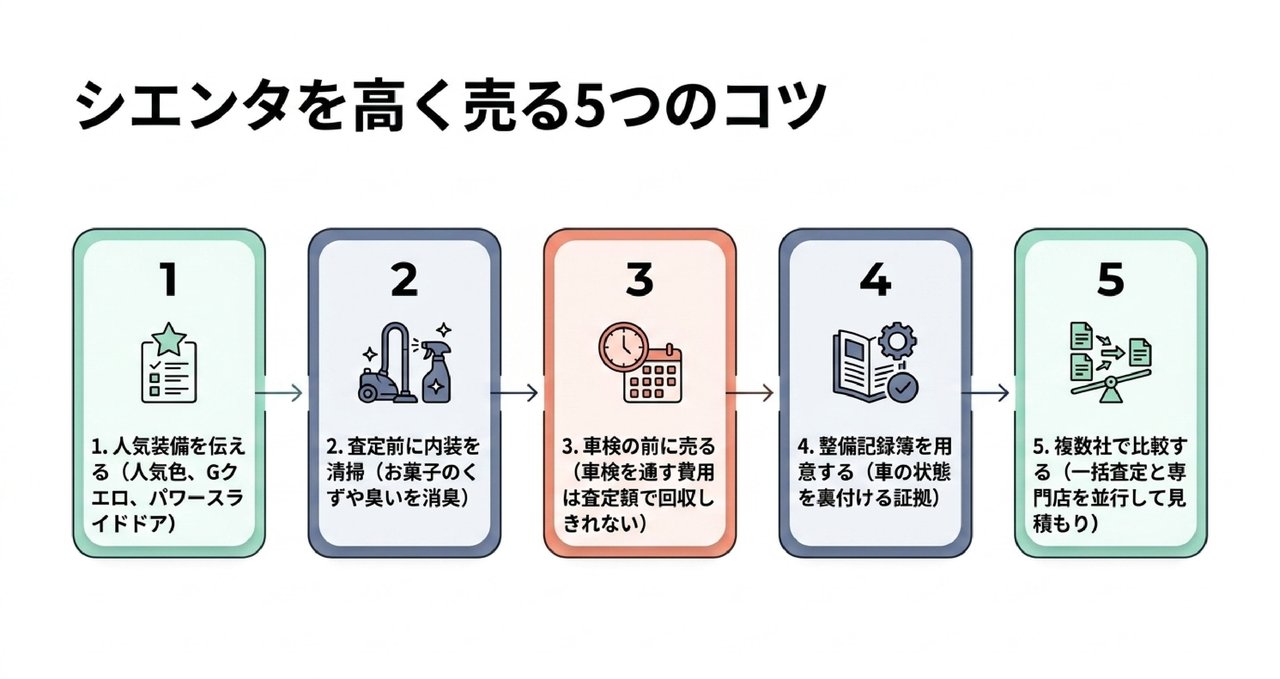シエンタ13年落ち(2013年式・初代)の買取価格と自動車税の重課についての解説画像
