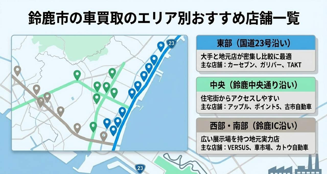 鈴鹿市の車買取おすすめ業者ランキング15選についての解説画像