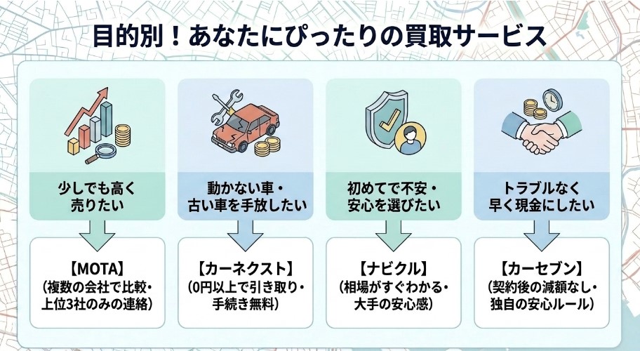 東京で車を売却する際のおすすめ業者15選ランキング記事