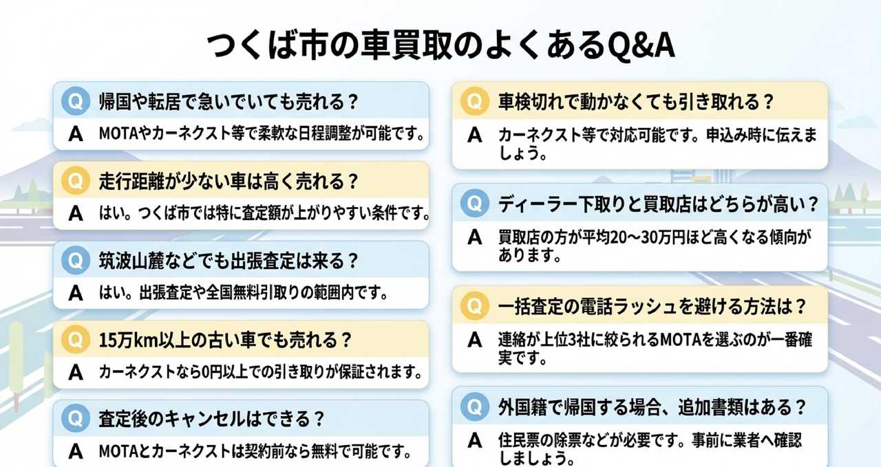 つくば市で査定額を上げるための5つの準備についての解説画像